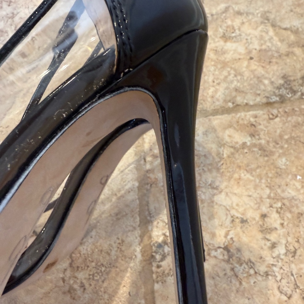Jessica Simpson Glossy Black Heels - Picture 3 of 3